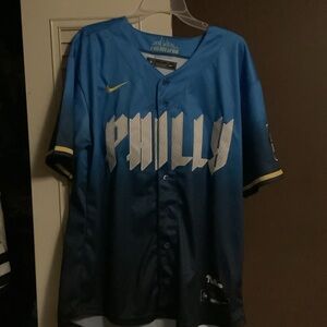 Nike Philadelphia Skyline Blue Jersey